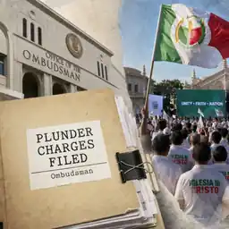 Ombudsman pushes plunder charges amid INC rallies, as state-witness deal splits public opinion